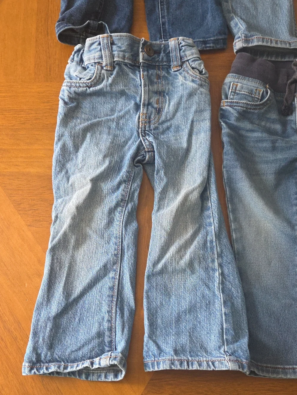 Lot of 4 Kids Blue Denim Jeans